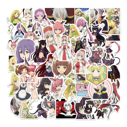 50PCS Anime Alien Girl Summoning Doodle Stickers Exquisite, Fashionable, Creative DIY Journal Decorations Suitable for Mugs, Helmets, Skateboards, and Stationery Cases