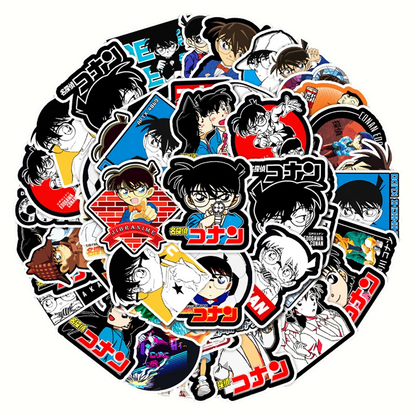 50PCS Riman Detective Conan Cartoon Graffiti Waterproof Sticker Suitcase Notebook Skateboard Refrigerator Helmet
