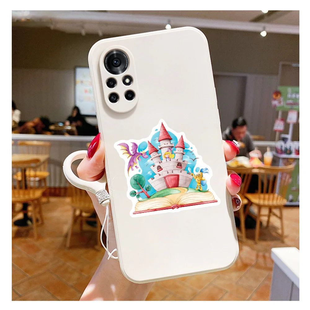 50PCS Little Princess Gift Sticker Girl Fun Graffiti Waterproof Skateboard Laptop Children Toy Cartoon Sticker