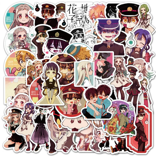 50PCS Cute Cartoon Anime Girl Mobile Phone Case Graffiti Diary Skateboard Decoration Waterproof Sticker Toy