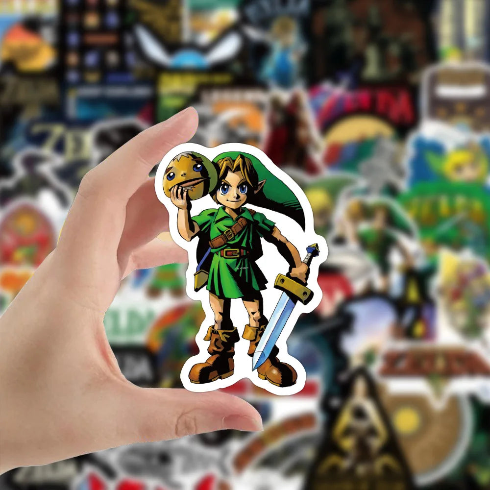50PCS Zelda Legend Personalized Decoration Graffiti Waterproof Sticker Suitcase Notebook Refrigerator Skateboard