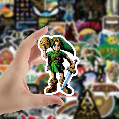 50PCS Zelda Legend Personalized Decoration Graffiti Waterproof Sticker Suitcase Notebook Refrigerator Skateboard