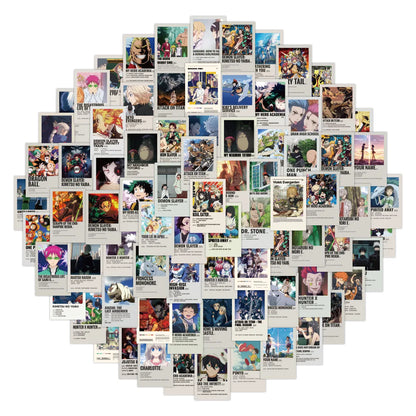 50pcs Japanese Animation Poster Graffiti Sticker DIY Suitcase Laptop Skateboard Car Motorcycle Star Sticker