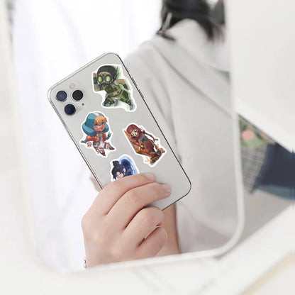 50pcs Game Apex Legends Stickers DIY Waterproof Luggage  Laptop  Guitar Car Wall Cartoon Sticker Decals Kids Toy