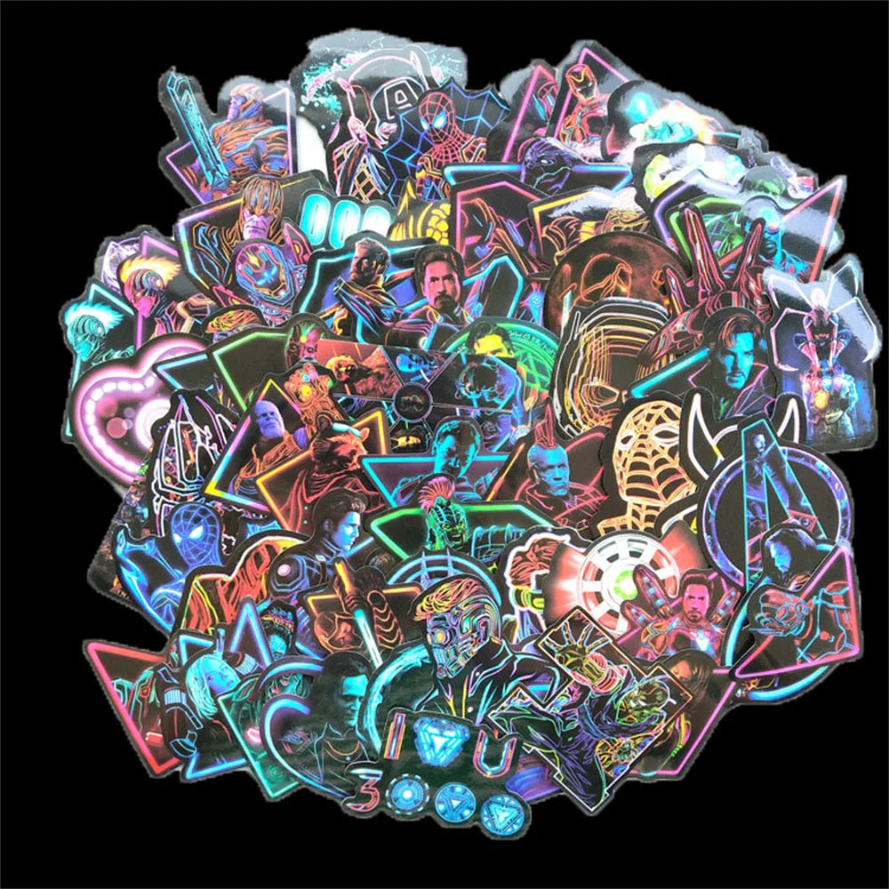 50PCS Avengers Personalized Decoration Luggage Notebook Stickers Motorcycle Mobile Phone Water Cup Stickers