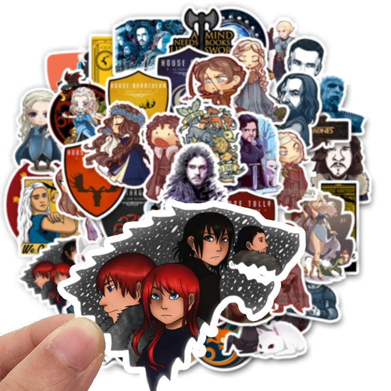 50 pieces of American TV series copyright and controversy graffiti stickers, personalized decoration luggage, laptops, guitars, bicycles, skateboards, gift stickers, toys