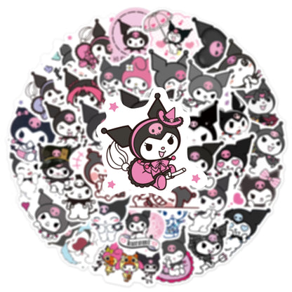 50pcs Cute Cartoon Character Kulomi Personality Decoration Dly  Phone Case Luggage Compartment Toy Sticker