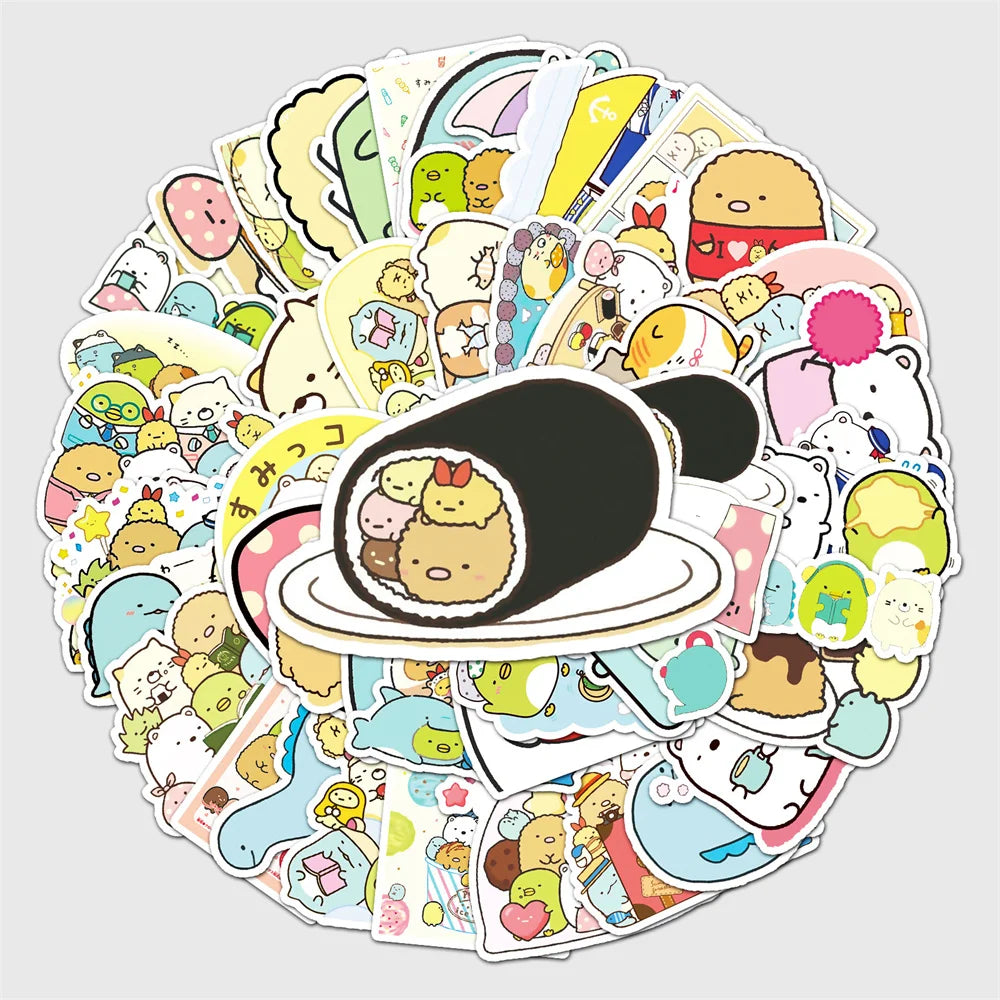 50PCS Corner Creature Cartoon Sticker Children's Toy Scrapbook Laptop Suitcase Mobile Phone Waterproof Sticker
