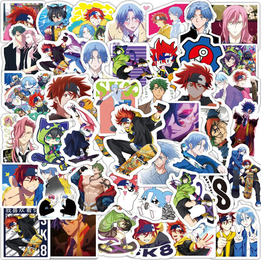 50PCS cartoon unlimited skateboard graffiti stickers, personalized DIY bags, laptops, helmets, PVC waterproof decorative stickers, toys