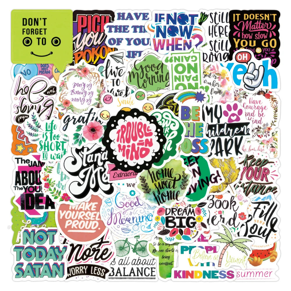 50PCS  Color Inspirational Classical Chinese Graffiti Stickers Car Water Cup Refrigerator Waterproof Stickers 50PCS Color Inspirational Classical Chinese Graffiti Stickers Car Water Cup Refrigerator Waterproof Stickers