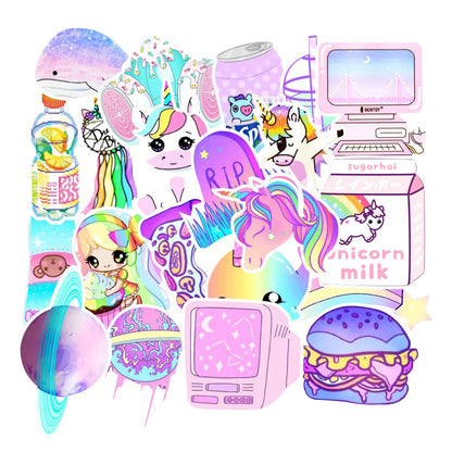50PCS Zhang Xiaoqing Fresh Graffiti Stickers Refrigerator Notebook Water Cup Mobile Phone Stickers