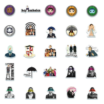 50PCS American Drama Umbrella College Graffiti Waterproof Sticker Suitcase Notebook StationeryBoxSkateboardHelmet