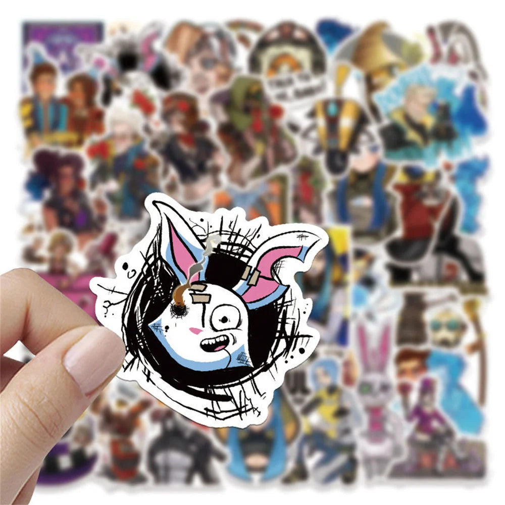 50PCS Game Borderlands Borderlands Sticker Laptop Guitar Skateboard Waterproof Sticker