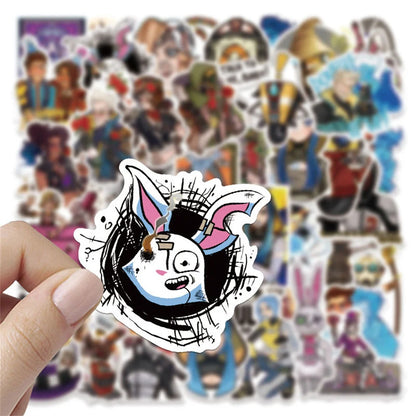 50PCS Game Borderlands Borderlands Sticker Laptop Guitar Skateboard Waterproof Sticker