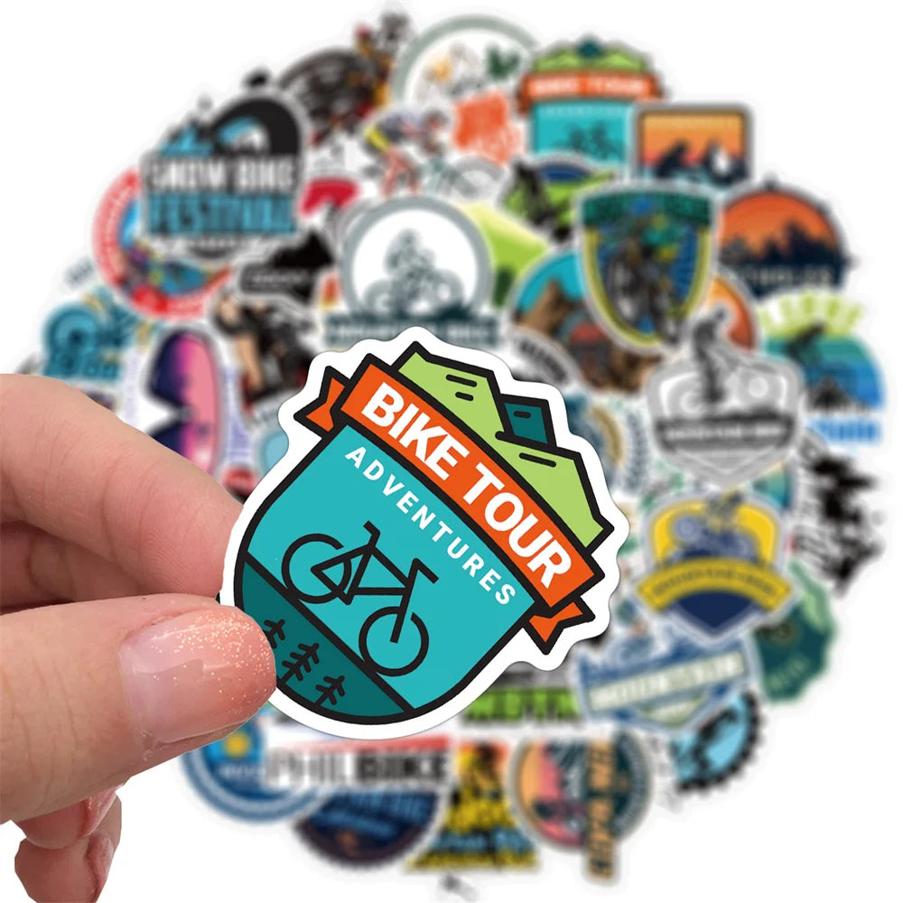 50PCS Outdoor Mountain Bike Graffiti Stickers Personalized Decoration Luggage Motorcycle Body Helmet Stickers