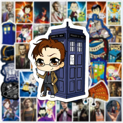 50PCS Film Theme Dr. Mystery Graffiti Waterproof Sticker Suitcase Notebook Refrigerator Skateboard Stationery Box