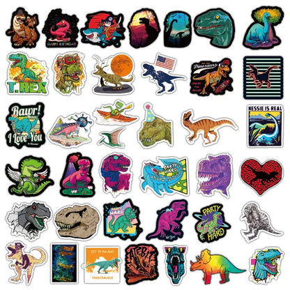 100PCS Cartoon Dinosaur World Graffiti Stickers Personalized Creative Fashion Decorative Stickers Trolley Case Bike Scooter Water Cup Popular Gift Toy Decals