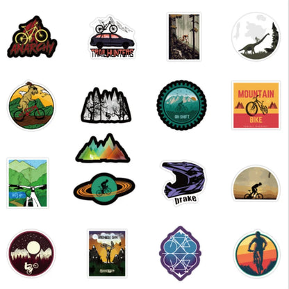 50PCS off-road vehicle outdoor graffiti stickers, personalized DIY laptop, scooter, refrigerator, water cup, movable decorative sticker toys
