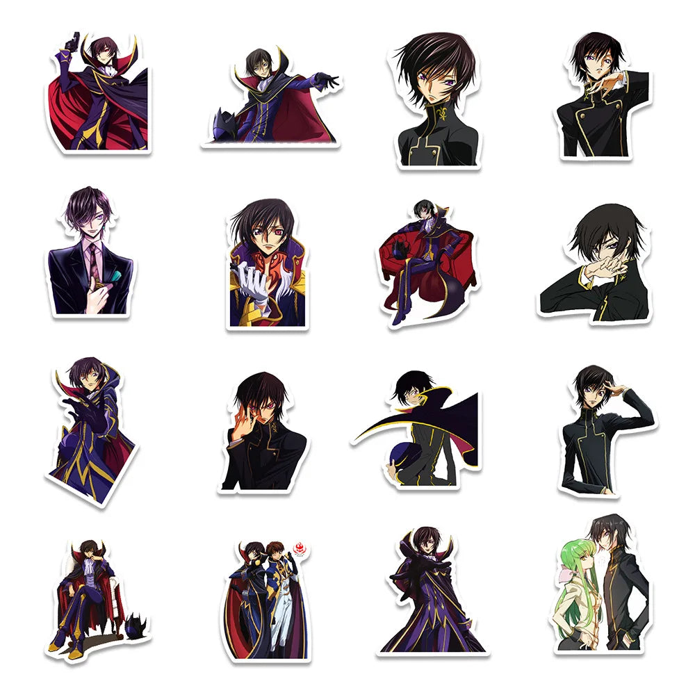 50PCS Japanese Anime Graffiti Stickers Computer Notebook Mobile Phone Water Cup Sticker Waterproof Sticker