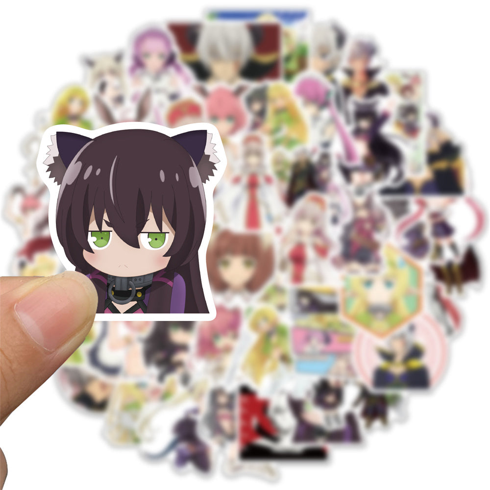 50PCS Anime Alien Girl Summoning Doodle Stickers Exquisite, Fashionable, Creative DIY Journal Decorations Suitable for Mugs, Helmets, Skateboards, and Stationery Cases