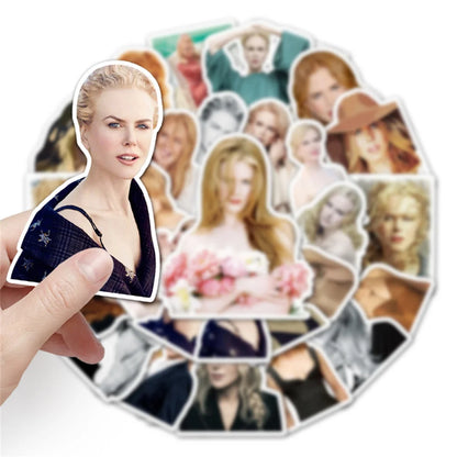50PCS Nicole Kidman Sexy Decoration Graffiti Waterproof Sticker Suitcase Notebook Refrigerator Helmet Skateboard