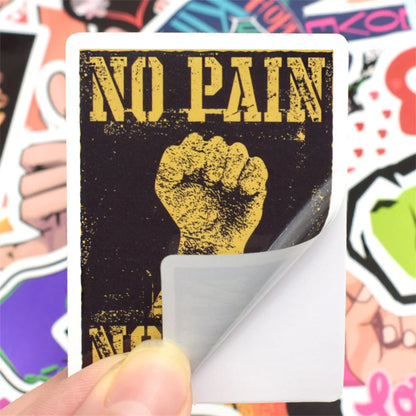 50PCSIns Net Celebrity Gesture Graffiti Stickers Trolley Refrigerator Guitar Scooter Computer Stickers
