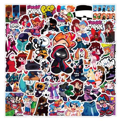50PCS Game Friday Night Funk Graffiti Stickers Waterproof Removable Car Luggage Trolley Case Stickers