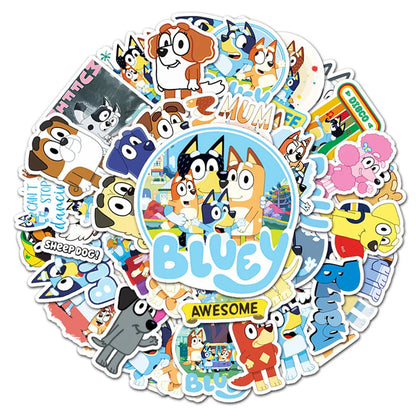 50 pieces of cartoon creative and cute dog graffiti stickers, personalized DIY luggage boxes, laptop and phone cases, hand-decorated waterproof sticker toys