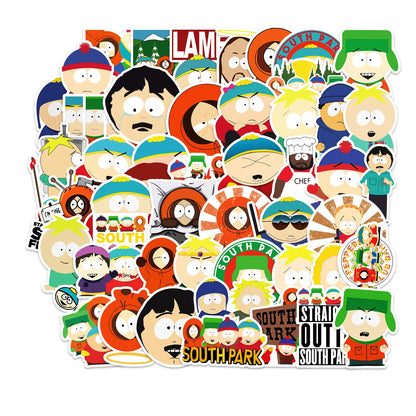 50PCS South Park Personalized Cartoon Graffiti Waterproof Sticker Suitcase Notebook Refrigerator SkateboardHelmet