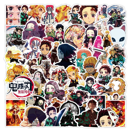 50PCS Zhang New Ghost Slayer Blade Cartoon Anime Graffiti Sticker Computer Phone Luggage Waterproof Sticker