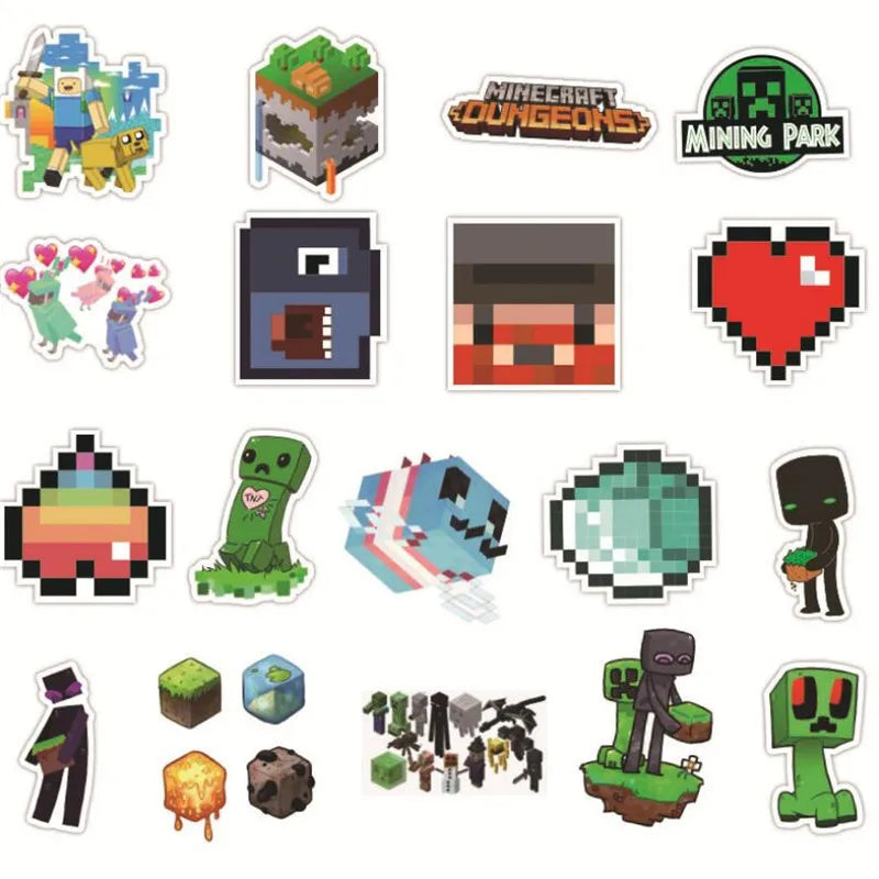 50PCS   GameCartoon Graffiti Laptop Luggage Skateboard Guitar Waterproof Sticker Toy