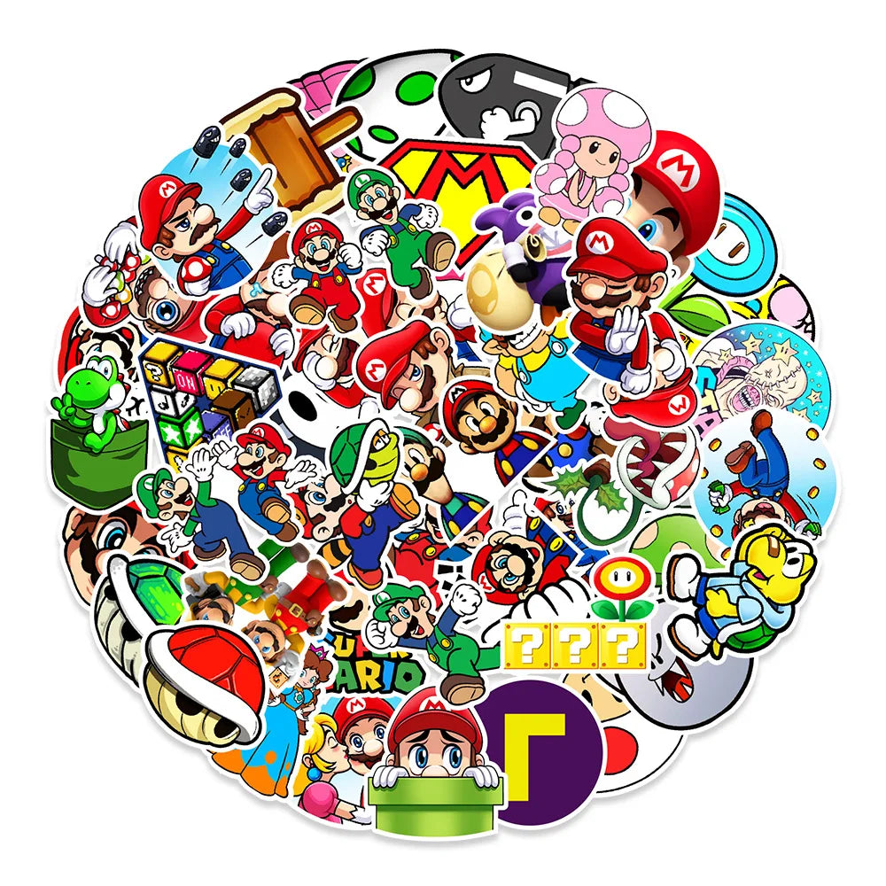 50PCS     Cartoon Graffiti Waterproof Sticker Suitcase Notebook Refrigerator Skateboard Stationery Box WaterCupHelmet