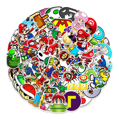 50PCS     Cartoon Graffiti Waterproof Sticker Suitcase Notebook Refrigerator Skateboard Stationery Box WaterCupHelmet