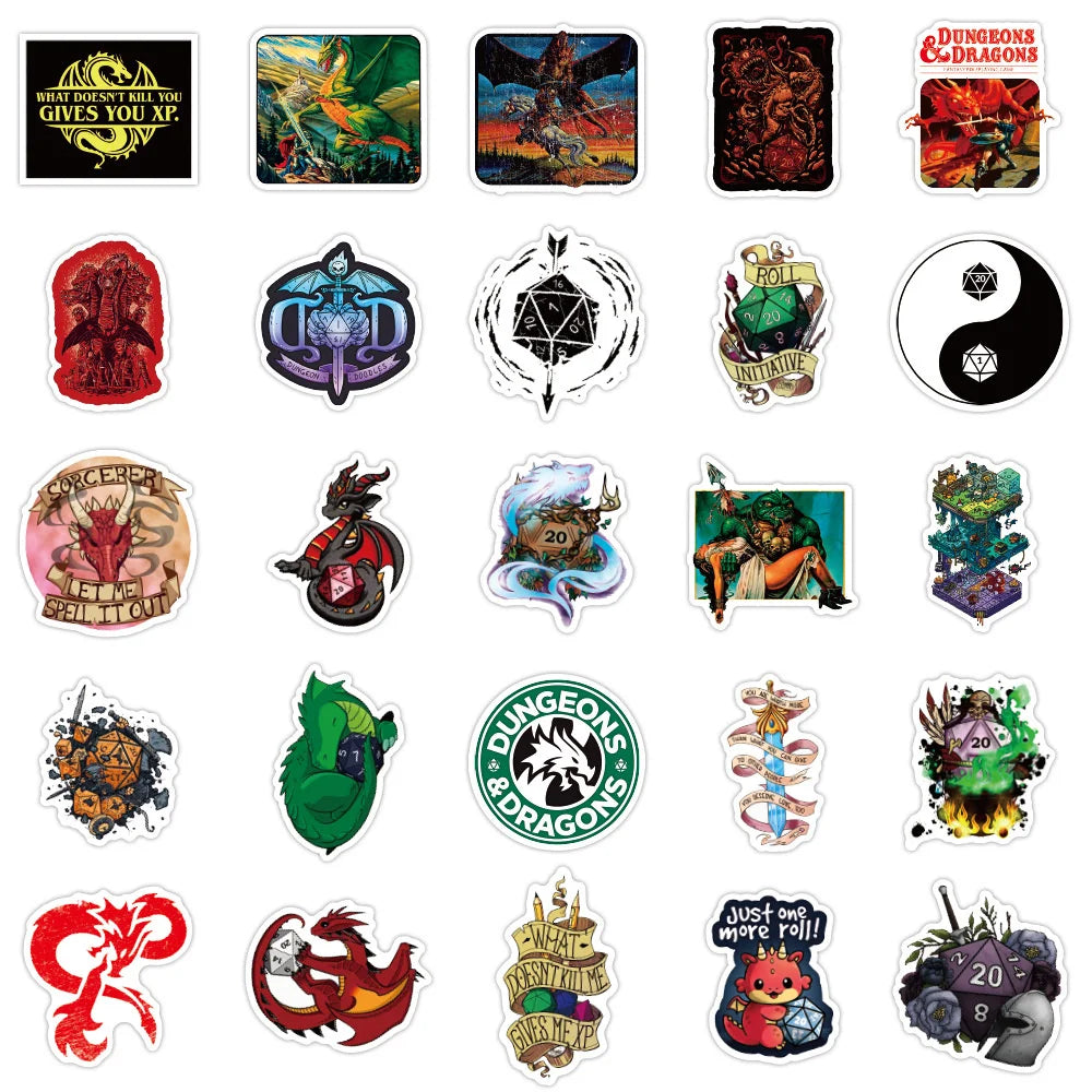 50PCS Anime Game Cartoon Graffiti Sticker Luggage Notebook Water Cup Stationery Sticker