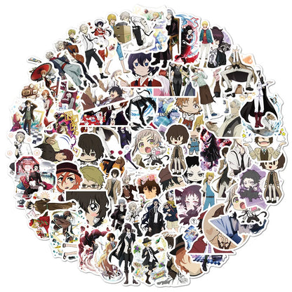 50PCS Zhang Cartoon Day Man Day Man Wen Hao Stray Dog Sticker Graffiti Decoration Anti-luggage Sticker