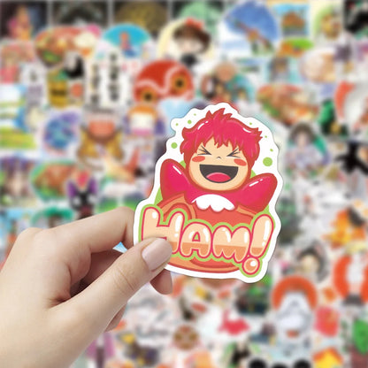 50pcs Japanese Animation Hayao Miyazaki Animation Graffiti Sticker Waterproof Sticker
