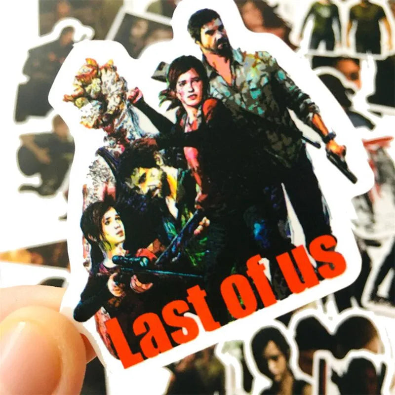 50PCS Popular Horror Game Last Survivor Doodle Luggage Laptop Waterproof Sticker Decorative Toy