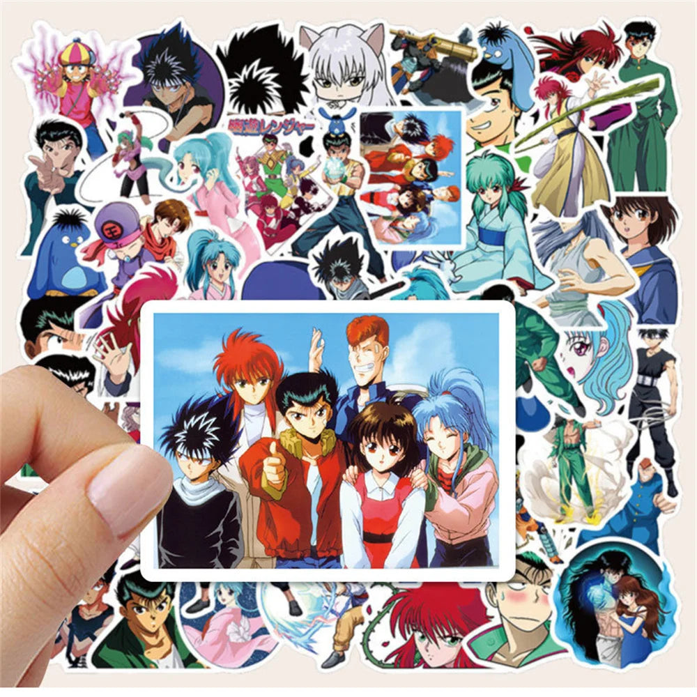 50PCS Japanese Animation Youyou White Book Graffiti Waterproof Sticker Suitcase Notebook Refrigerator Skateboard