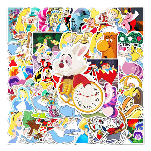 50PCS Princess Deconstruction Stickers - Feminist Fairy Tale Decals for Gender Role Mapping, Kingdom Hierarchy Studies & Crown Subversion Projects