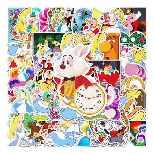 50PCS Princess Deconstruction Stickers - Feminist Fairy Tale Decals for Gender Role Mapping, Kingdom Hierarchy Studies & Crown Subversion Projects