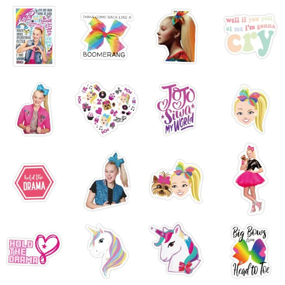 50PCS   CuteGirl Notebook Hand Account Graffiti Skateboard Suitcase Decoration Waterproof Sticker Toy