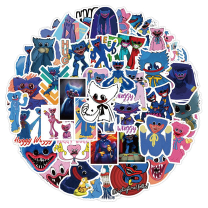 50PCS Popy Playtime Game Personalized Decoration Graffiti Waterproof Sticker Notebook Skateboard Water Cup Helmet