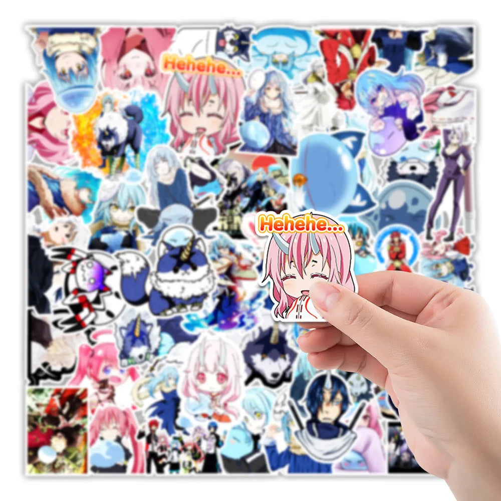 50PCS Rebirth Another World Becomes Slime Sticker Computer Phone Water Cup Sticker Waterproof Sticker