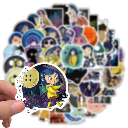 50PCS   Thriller Movie Ghost Mother Graffiti Waterproof Sticker Suitcase Notebook Mobile Phone Refrigerator Helmet