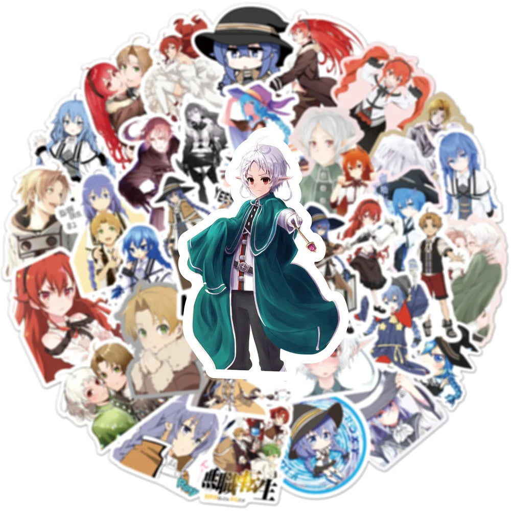 50PCS/Anime Reincarnated Graffiti Laptop Guitar Motorcycle Luggage Skateboard Bike Waterproof Sticker