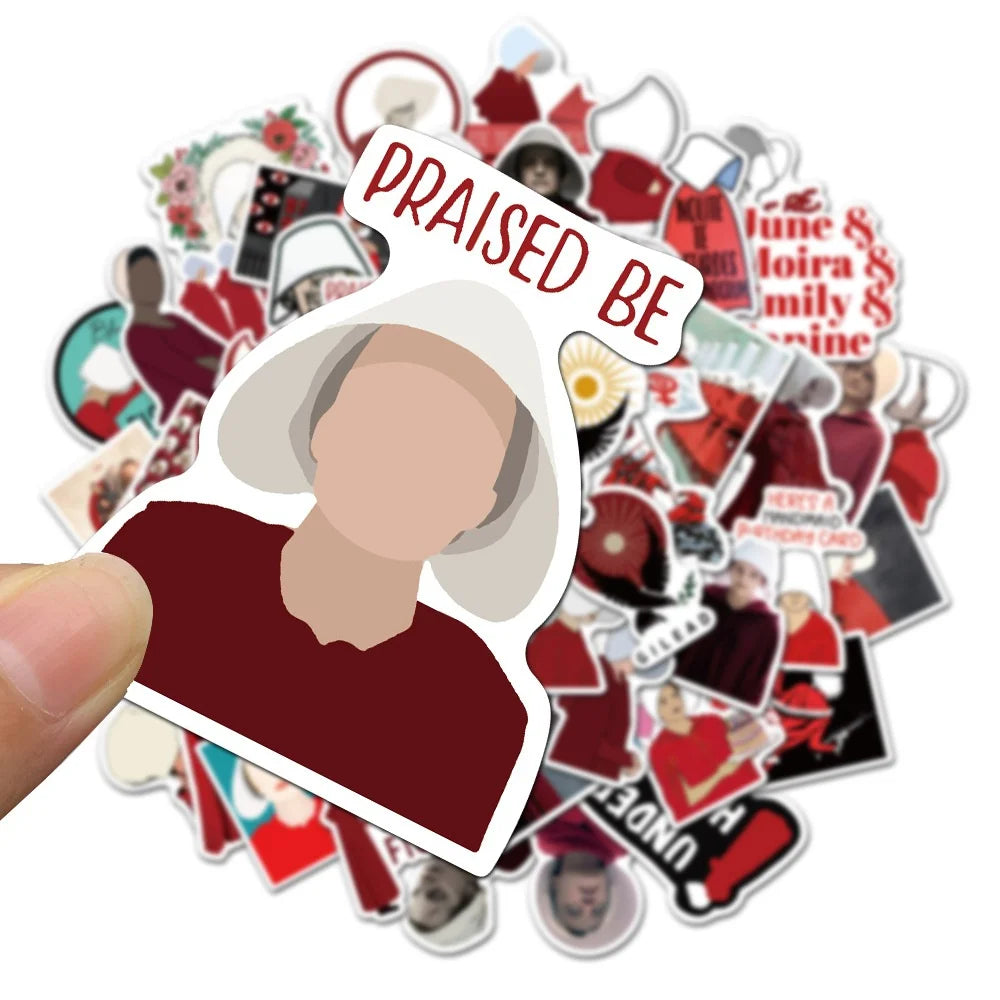 50PCS American Drama Handmaid's Story Graffiti Stickers Luggage Refrigerator Water Cup Skateboard Sticker