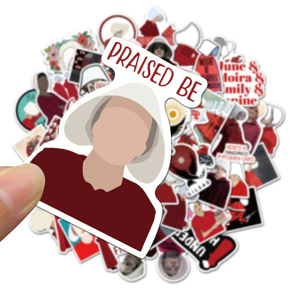 50PCS American Drama Handmaid's Story Graffiti Stickers Luggage Refrigerator Water Cup Skateboard Sticker