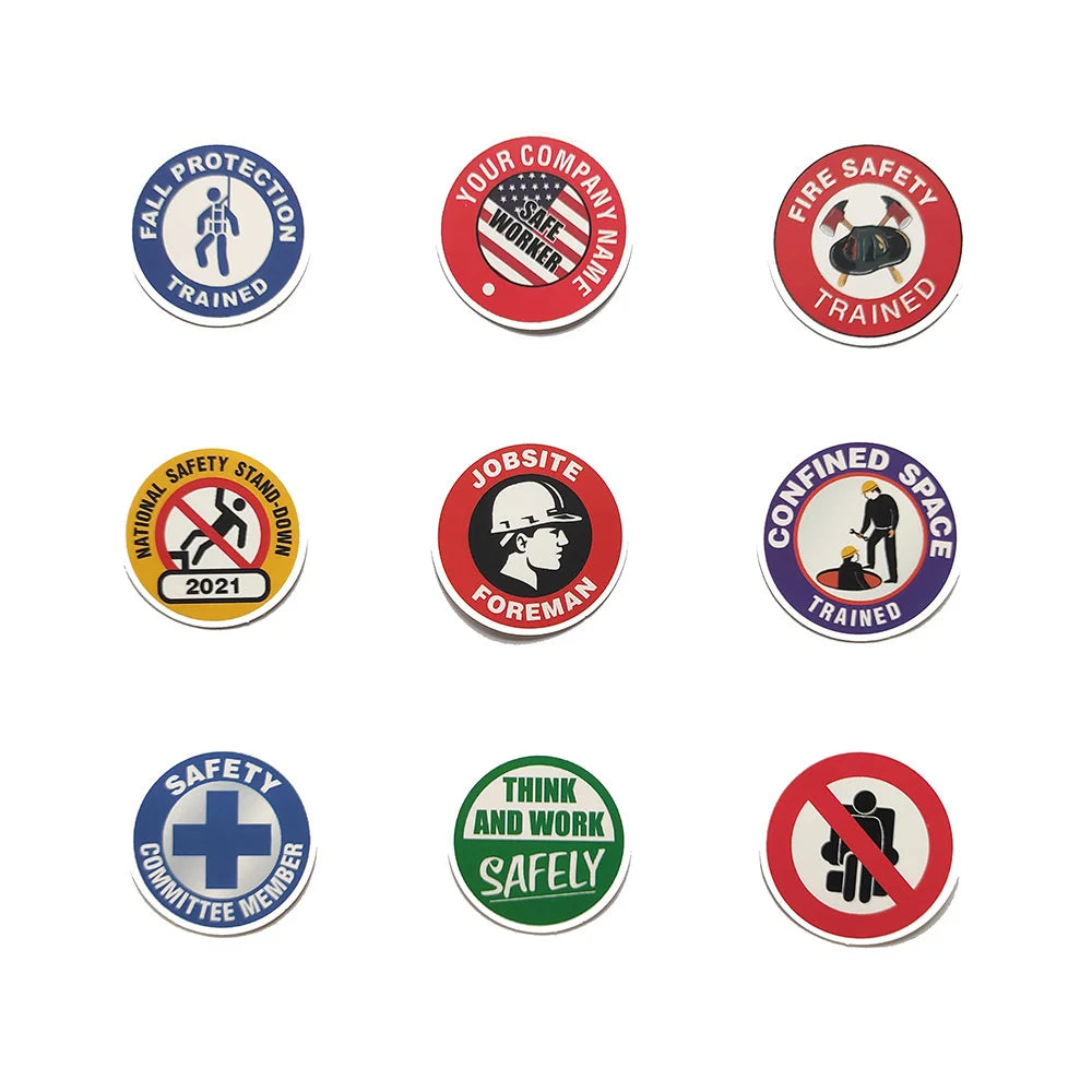 50PCS Worker Tools Hard Hat Graffiti Sticker Skateboard Helmet Luggage Guitar Gift Toy PVC Waterproof Sticker