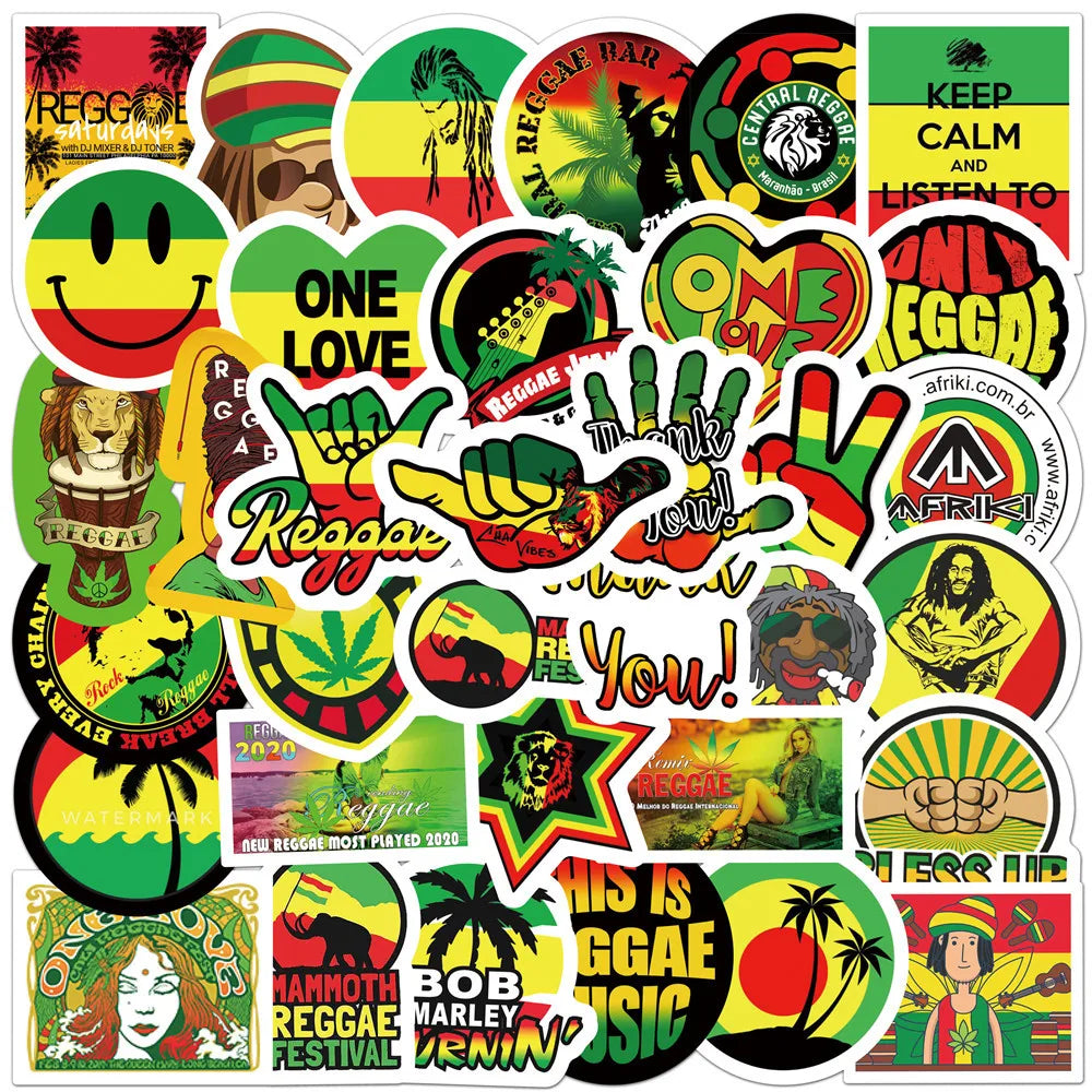 50PCS Personality Color Graffiti Laptop Guitar Motorcycle Luggage Skateboard Bike Waterproof Stickers