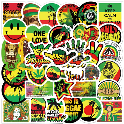 50PCS Personality Color Graffiti Laptop Guitar Motorcycle Luggage Skateboard Bike Waterproof Stickers